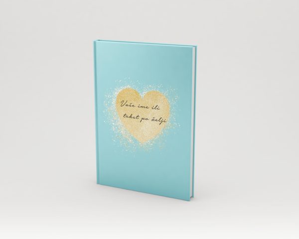 Golden heart blue