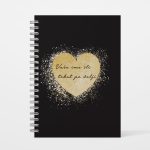 Golden heart black