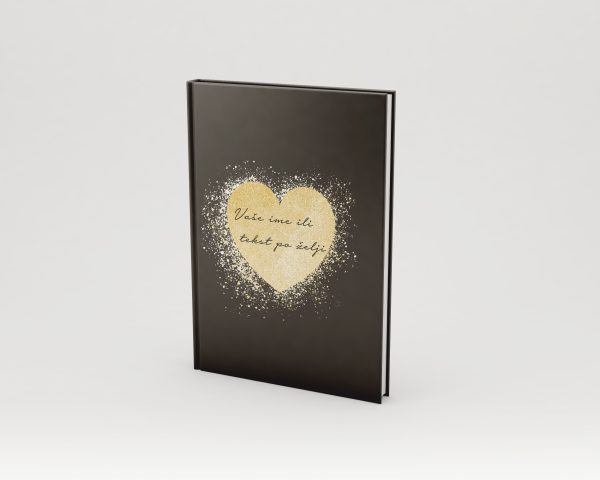 Golden heart black