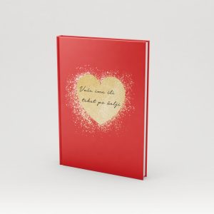 Golden heart red