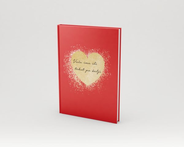 Golden heart red